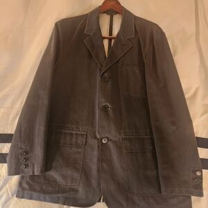 Men's Cole Haan's Blue Gray Casual Jacket